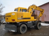 ХЮНДАЙ-1400W, 75000$ 2003г.в., колесный экскаватор , ковш 0,71 м.куб., отвал  - Изображение #4, Объявление #242764