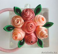 Изготовление эксклюзивных заколок, ободков, брошей и т.д. в технике Канзаши!  - Изображение #6, Объявление #751195