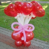 Шары-сердца на 14 февраля в Алматы. Подарок на 14 февраля. ЦП «МаКо» - Изображение #3, Объявление #830723