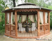 Строительство деревянных беседок г. Алматы с пожизненной гарантией на все матери - Изображение #2, Объявление #1102512