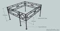 Оградки на могилу в Алматы, изготовление, установка - Изображение #2, Объявление #1154754