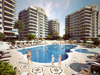 Однокомнатная квартира в Алании с видом на море и горы - Изображение #4, Объявление #1268933