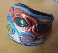 продам кожаные ободки и браслеты ручной работы - Изображение #9, Объявление #1292257