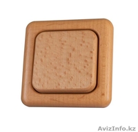 Акция! Деревянные немецкие выключатели по 2 000тг! + рамка в подарок! - Изображение #3, Объявление #1182763