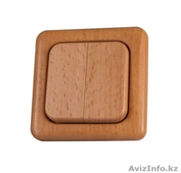 Акция! Деревянные немецкие выключатели по 2 000тг! + рамка в подарок! - Изображение #4, Объявление #1182763