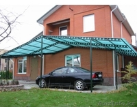 Изготовление металлических сварных козырьков и навесов Алматы.  - Изображение #4, Объявление #1356343