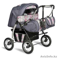 Коляска трансформер для двойни Indigo "SANTA CRUZ PC - Изображение #3, Объявление #1585762
