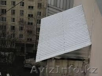 Козырек на балкон, качественно в кратчайшие сроки в Алматы - Изображение #1, Объявление #1620079