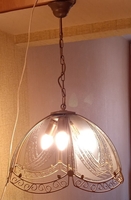 Люстра - подвесной абажур б/у в хорошем состоянии. - Изображение #1, Объявление #1726691
