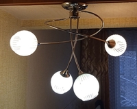 Люстра 4 плафона, рожки - веточки б/у. - Изображение #2, Объявление #1738658