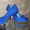 Замшевые туфли ярко синие #12395