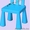  Детский стул дизайнерский IKEA синий #1244169