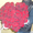 Сердце из 51 красной розы,  высота 70 см. #1267536