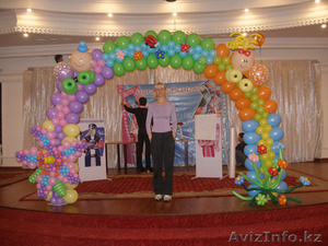 Оформление шарами,живыми цветами,продажа шаров и гелия - Изображение #4, Объявление #40837