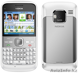 Продам Nokia E5 абсолютно Новый смартфон, белого цвета. 5 мпик. В коробке, ориг - Изображение #1, Объявление #107028