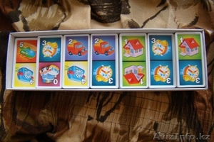домино детское  в картонной коробке 28 фишек в ассортименте - Изображение #8, Объявление #370715
