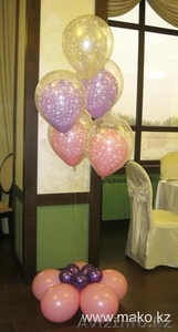 Заказать оформление шарами.Праздничное оформление торжеств.Гелевые шары в Алматы - Изображение #1, Объявление #499707