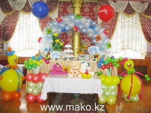 Оформление на детский праздник в Алматы. Заказать гелиевые шары. - Изображение #4, Объявление #598628
