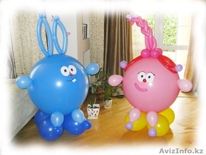 Заказать праздничное оформление шарами в Алматы. Яркие гелиевые шарики в Алматы - Изображение #1, Объявление #617830