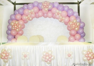 Красивое оформление свадьбы в Алматы. Заказать шары на свадьбу. - Изображение #3, Объявление #617852