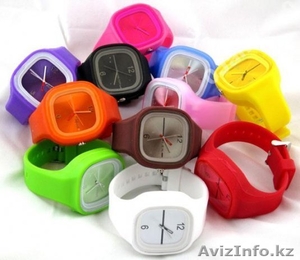 Часы «Jelly Watch» с разноцветными силиконовыми ремешками - Изображение #1, Объявление #932999