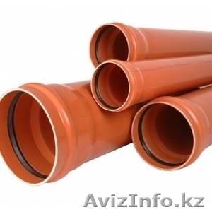 Труба и фитинги ПВХ для наружной канализации Ду 110 160 200 250 315 400 500