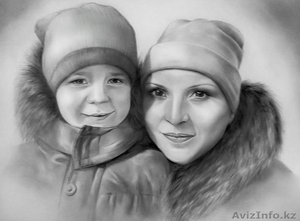 Рисую портреты по фотографии Алматы - Изображение #2, Объявление #1013475