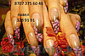 Наращивания ногтей от 3000 тенге - Изображение #1, Объявление #1027570