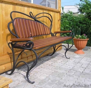 красивые кованные лавочки скамейки ручной работы - Изображение #6, Объявление #1048986