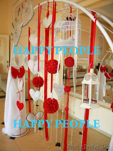 Оформление Свадеб в Алматы тканью, цветами, шарами. - Изображение #5, Объявление #1036592