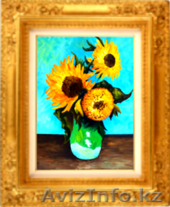 Ван Гог. Свободная копия. *Три подсолнуха в вазе*. - Изображение #4, Объявление #1095970