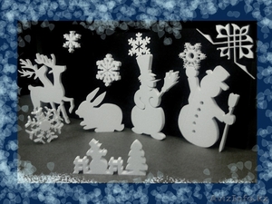 новогодние украшения, снеговики, олени 3Д фигура из пенопласта в алматы - Изображение #7, Объявление #1172735