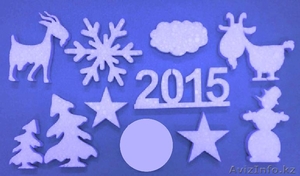 новогодние украшения, снеговики, олени 3Д фигура из пенопласта в алматы - Изображение #1, Объявление #1172735