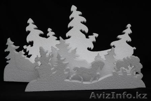 новогодние украшения, снеговики, олени 3Д фигура из пенопласта в алматы - Изображение #3, Объявление #1172735