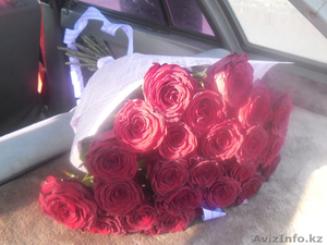 Букет из 25 красных роз 60 см - Изображение #1, Объявление #1201983