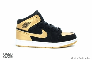 Nike Air Jordan Retro 1 Black/Gold - Изображение #2, Объявление #1243404