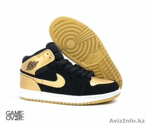 Nike Air Jordan Retro 1 Black/Gold - Изображение #1, Объявление #1243404