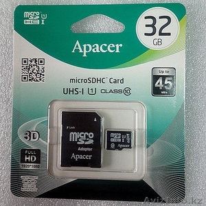 APACER MicroSDHC 32GB Class 10+MicroSD to SD Adapter - Изображение #1, Объявление #1251023