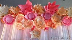 Оформление Свадеб в Алматы тканью, цветами, шарами. - Изображение #1, Объявление #1036592