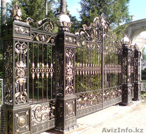 Кованные металлические ворота в Алматы - Изображение #1, Объявление #1280406