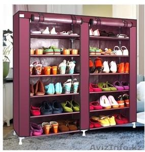 Полка шкаф для обуви 6 ярусов на 2 ряда органайзер 46332  - Изображение #4, Объявление #1301032