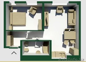 Продам 2х комнатную квартиру в бостандыкском районе - Изображение #1, Объявление #1330325