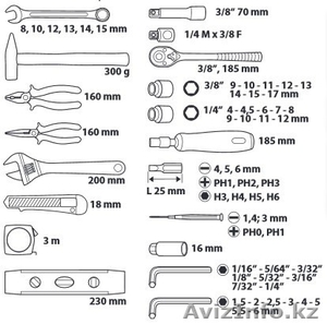 Набор инструментов 135 ед Topex 38D215 - Изображение #3, Объявление #1319501