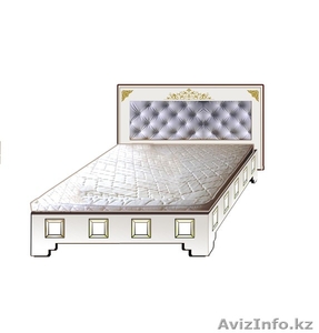 Двухспальная прочная кровать с матрасом - Изображение #1, Объявление #1367484