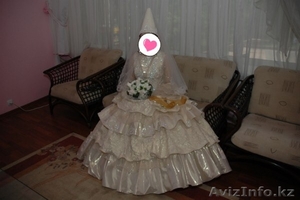 Продам свадебное казахское национальное платье нежно золотого цвета (эксклюзив) - Изображение #3, Объявление #1372702