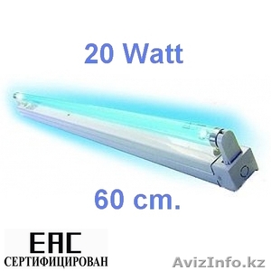 Кварцевая ультрафиолетовая бактерицидная лампа 20 W. Сертификат
