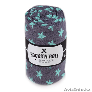 Носки Stars — Grey/Green — Socks’N’Roll - Изображение #4, Объявление #1494556