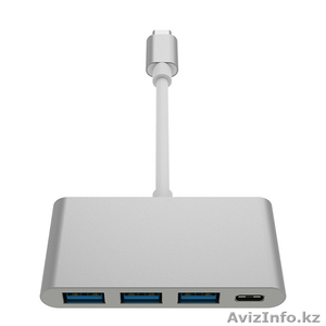 Адаптер хаб с USB-C на USB для MacBook в алматы - Изображение #1, Объявление #1533876