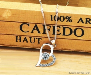 Продам серебряный ювелирные набор - Серьги + Ожерелье (Heart) - Изображение #1, Объявление #1562879