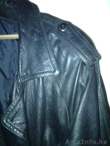 Продам кожаный мужской плащ 52-54 бу - Изображение #4, Объявление #1582710